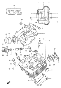 GN125 Головка цилиндров