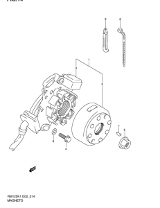 RM125 Зажигание