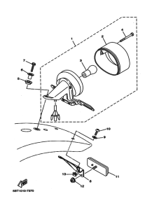 ST225 Габаритный задний фонарь