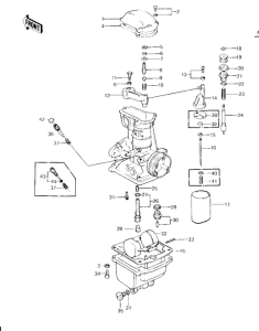 KZ650 Детали карбюратора