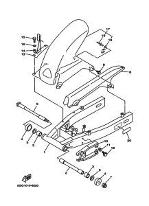 TDM850 Задний рычаг и подвеска