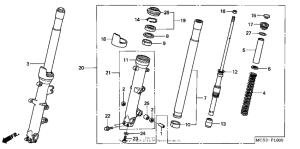 ST1300 Передняя вилка