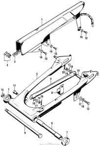 SL90 Swingarm + chain case