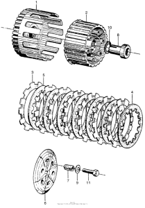 CB450 Сцепление