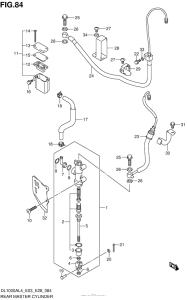 DL1000 (ABS) Задний торм цилиндр