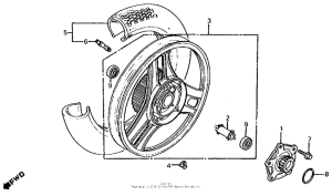 CB700SC Переднее колесо