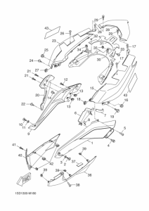 YP400RA Боковые обтекатели