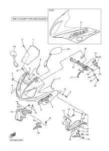 FZS1000 Обтекатель 1