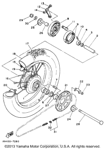 TT225T Переднее колесо