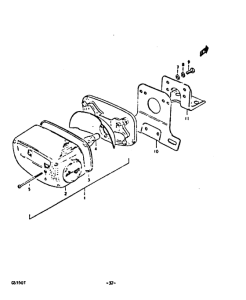 GS550 Задний комбинированный сигнал