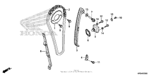  Cam chain + tensioner