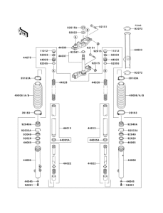 KMX125 Передняя вилка