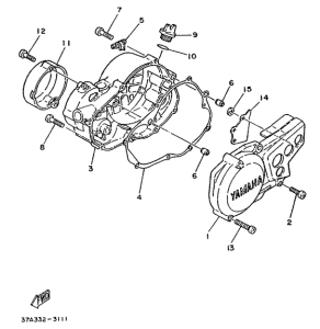 DT80LC Крышка картера двигателя