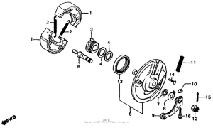 XL185 Передний тормоз