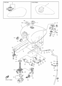 XVS950C Топливный бак