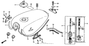 CB650 Топливный бак
