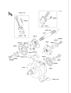 VN750 Коленвал