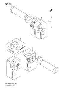 GSX1400 Рулевой переключатель