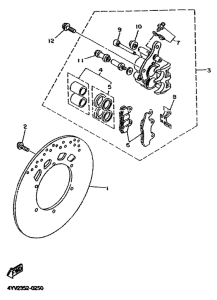 TZR50 Freno delantero