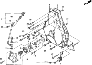 GL1500CF Кожух сцепления