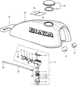 XR75 Топливный бак