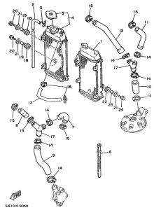 YZ250 Radiator. hose