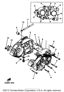 RT180G Картер двигателя