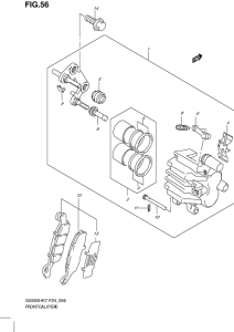 GS500 Передний суппорт
