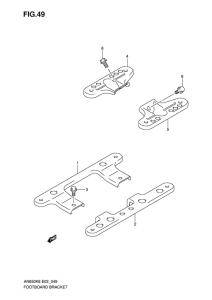 AN650 (ABS) Footboard bracket