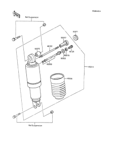 ZX600 Амортизатор
