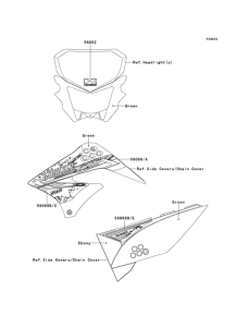 KLX125 Decals(green)(ddf)