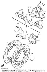 XVZ13U Передний суппорт