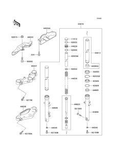 EN500 Передняя вилка