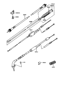 KE100 Тросы управления