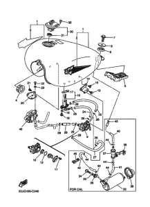 XV250 XV250S Tank fuel