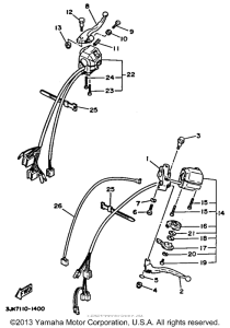 XV1100DC Рулевые переключатели