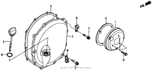  Крышка картера правая