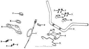 CB400 Handlebar + top bridge