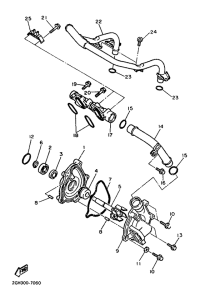 FZR1000 Waterpump