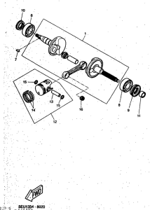 YH50 Коленвал и поршень