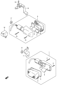 DR-Z250 Поворотники