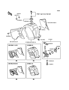 KMX80 Топливный бак