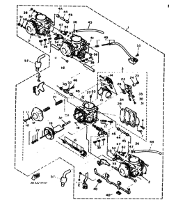 FZR1000 FZR1000F Carburetor assy