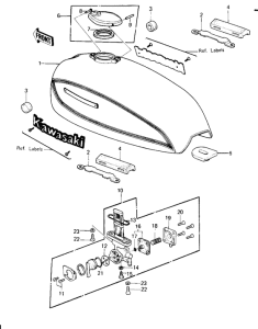 KZ650 Tank fuel
