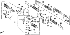 GL1100I Подножки