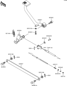 EN500 Педаль тормоза