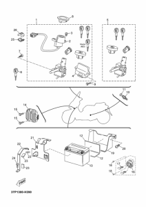 YP250R Электрика 1