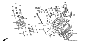 NT650 Передняя головка цилиндров