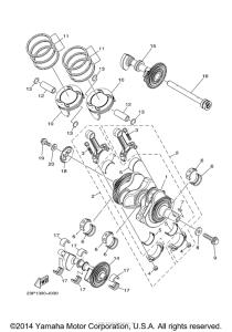 XTZ1200E Коленчатый вал и Поршень