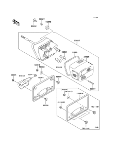 VN1500 Taillight unit ass`y